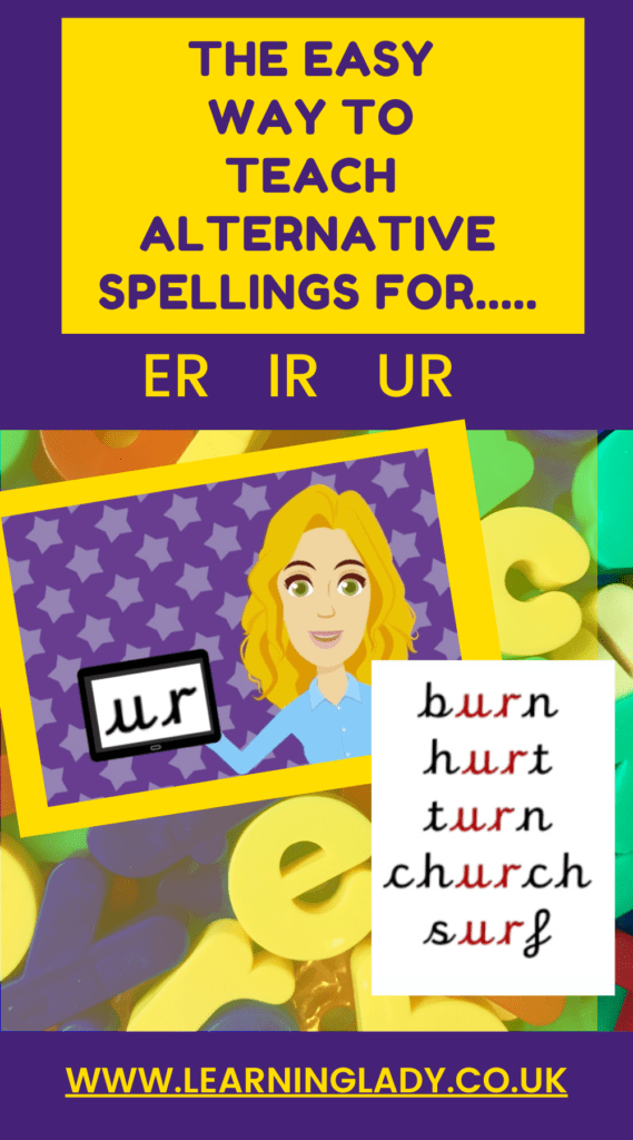 alternative spellings for ir words in phonics phase 5