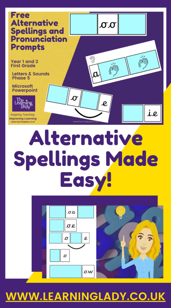 alternative spellings for oe words in phonics phase 5