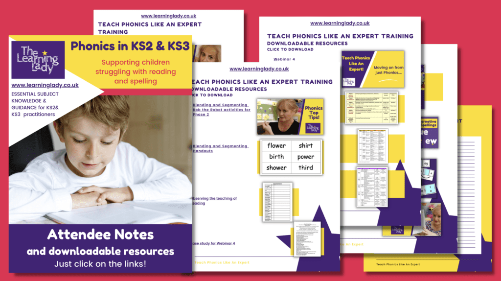 Phonics in KS2 and KS3 online training