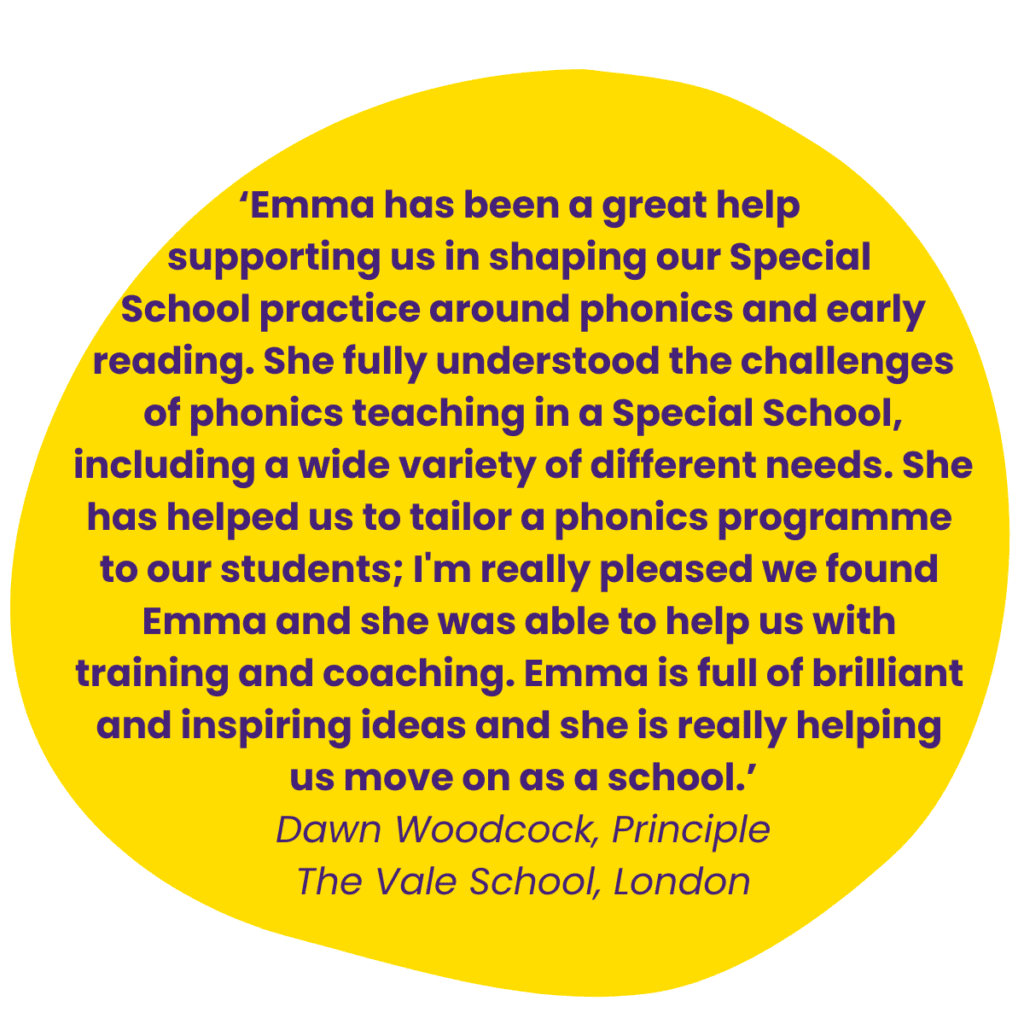 a testimonial for learning lady bespoke consultancy for special schools
