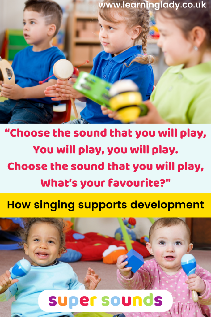 2,3 and 4 year olds are pictured joining in with preschool singing activities