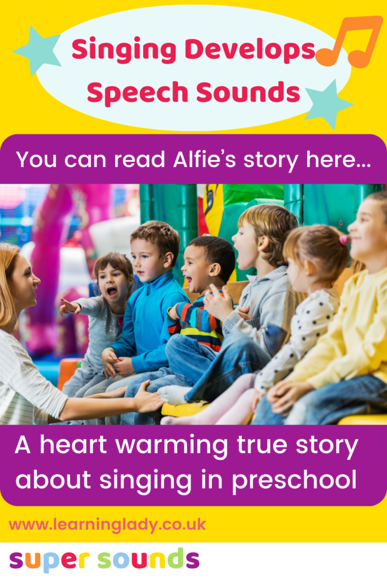 Singing-develops-speech-sounds. Children on carpet in classroom singing phonics songs.