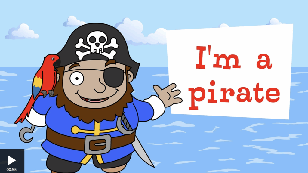 preschool phonics song on a pirate theme