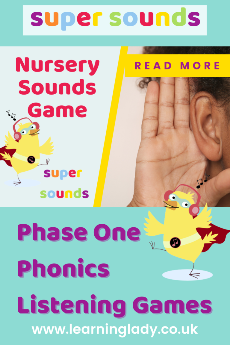 An image of a preschooler listening carefully with hand to ear to a phase one phonics game.