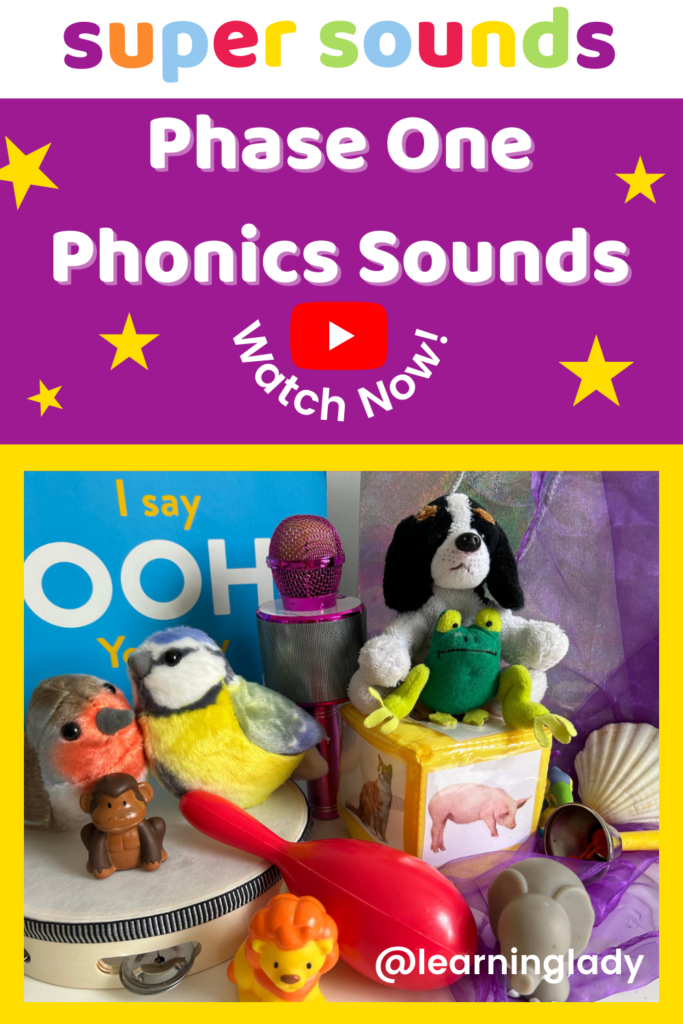 An image to illustrate phase 1 phonics sounds of real life objects in the classroom