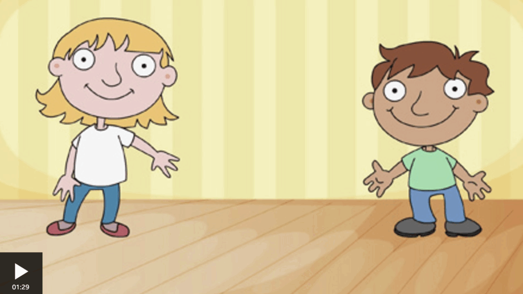 An image of If you're happy and you know it action song