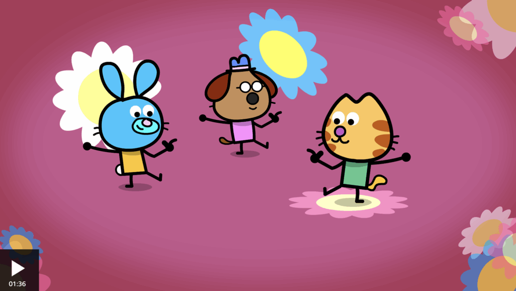 An image of the prephonics action song One Finger One Thumb Keep Moving