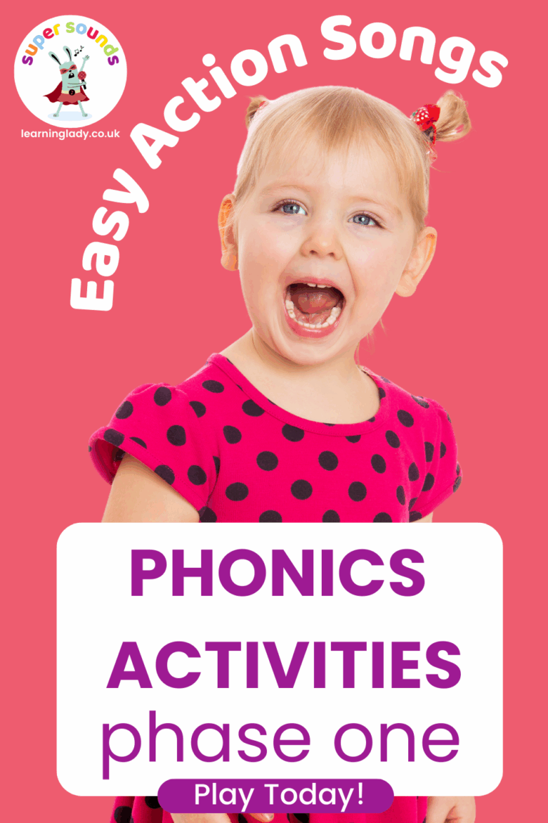 Phonics activities phase 1 an image of a preschooler singing